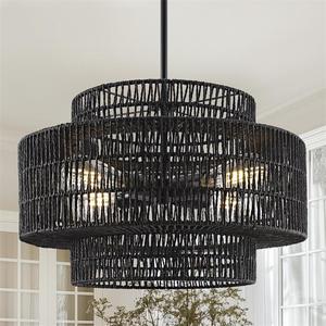 <span class=keywords><strong>Lampadario</strong></span> Silenzioso in Stile Giapponese Retrò del Sud-Est Asiatico per Ristorante, Hotel, <span class=keywords><strong>Camera</strong></span> <span class=keywords><strong>da</strong></span> <span class=keywords><strong>Letto</strong></span>, Soggiorno, Design Americano - Product Image 4