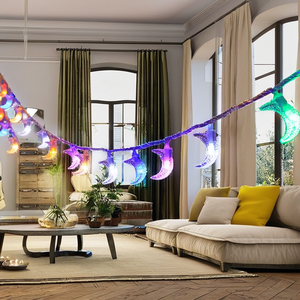 Hot Selling Indoor LED Star Moon <b>Light</b> <b>String</b> Cheap Fairy <b>Lights</b> for Christmas Ramadan Home Holiday Decor IP44 Lighting - Product Image 3