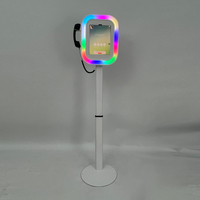 Stand iPad en métal de 11 pouces TOPS avec impression en libre-service et écran tactile pour double usage comme livre d'or lors de mariages et événements