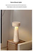 Lampe de table électrique en pierre de travertin de luxe moderne, best-seller, pour la décoration de la maison