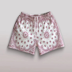 Alta qualità all'ingrosso poliestere basket personalizzato mens athletic workout <span class=keywords><strong>bandana</strong></span> 5 pollici inseam paisley mesh <span class=keywords><strong>shorts</strong></span> - Product Image 5
