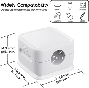 Clip Magnético para Cables al por Mayor, Organizador de Cables Ajustable para Debajo del Escritorio - Product Image 6