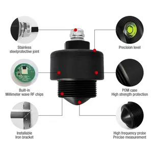 80 GHz Kontaktloser RS485 Radar-Wasserstandemeter Edelstahl-Levelgauge Wassereinsparung Flussgraben ODM-Anpassung