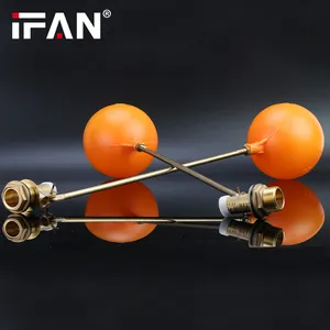 IFAN High Quality Brass Float Valve 1/2 3/4 1 Inch Water Level Control Floating Valve Water Tank Float Ball Valve