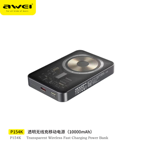 หั<span class=keywords><strong>ว</strong></span> P154K ดูดแม่เหล็กมือถือ15W 10000mAh เหมาะสำหรับชาร์จ Apple iPhone - Product Image 5