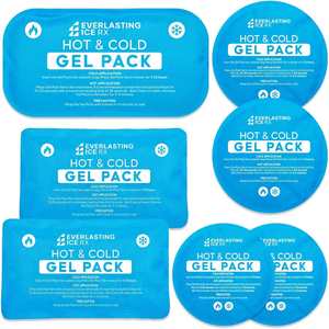 Compresas de Gel Reutilizables Frías y Calientes para Lesiones - Juego de Compresas de Gel - Soluciones de Tratamiento Frío y Caliente, Compresas Frías para Alivio del Dolor - Product Image 1