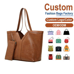 กระเป๋าโท้ทหนังแท้แบรนด์หรูสำหรับผู้หญิง คุณสมบัติป้องกันการโจรกรรม เหมาะสำหรับใช้ในช่วงฤดูร้อนและชายหาด พร้อมกระเป๋าใบเล็กเย็บลายวี ผลิตจากโรงงานโดยตรง - Product Image 2