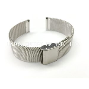 Correa de reloj de malla milanesa, cierre deslizante ajustable de alta calidad, de Metal - Product Image 4