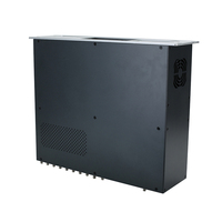 Özel 3U CNC Ekstrüzyon Anodize Alüminyum Levha Metal Kasa PC Endüstriyel Raf Montajlı Güç Amplifikatörü Kutusu Boş OEM
