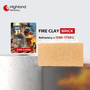 Nhà sản xuất gạch fireclay 1400 ℃ gạch đất sét chịu mài mòn cao cho lớp lót tường lò công nghiệp - Product Image 1