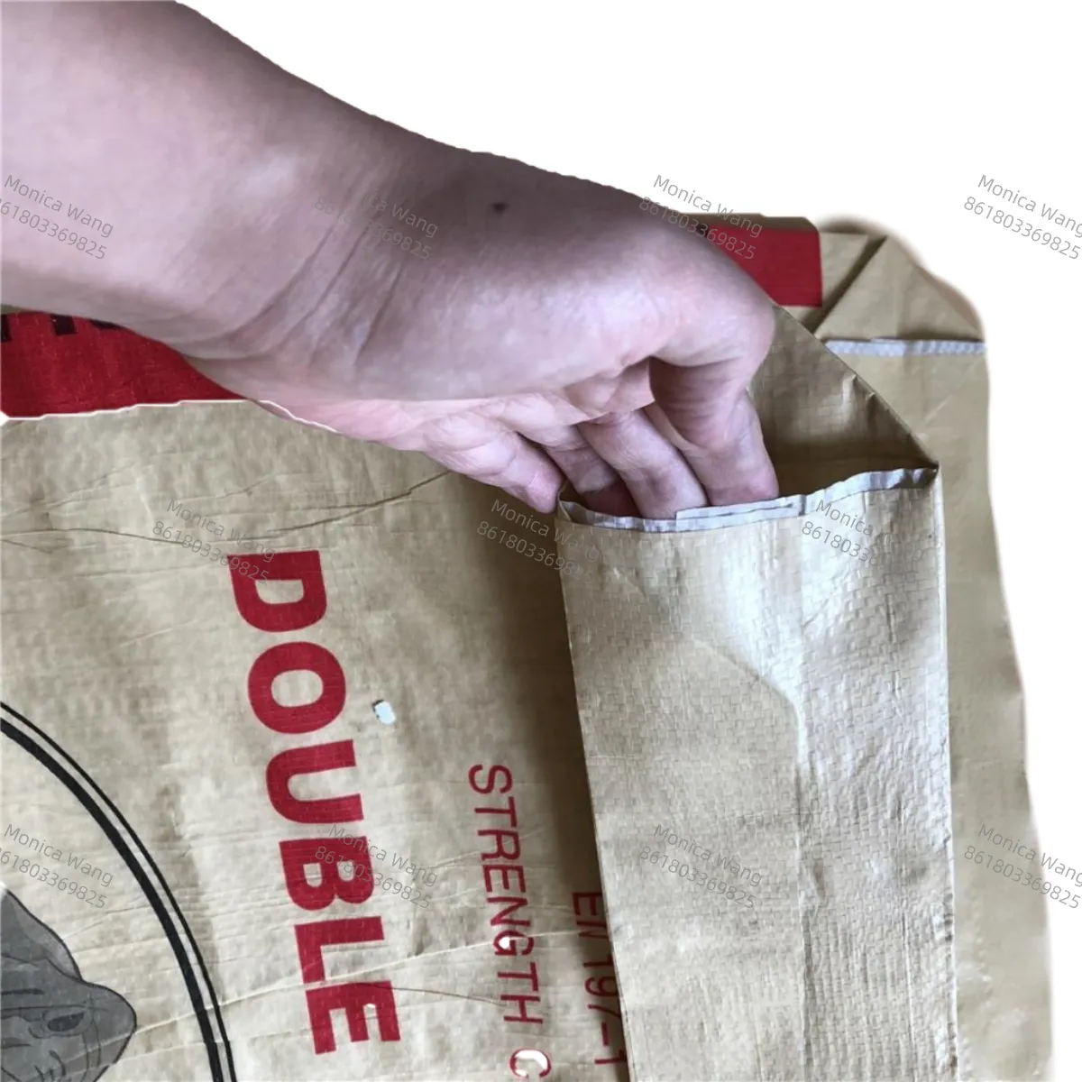 fabricante de saco laminado de papel para embalagem de cimento e açúcar saco de papel kraft com válvula de fundo de bloco de estrelas AD saco tecido pp 50kg