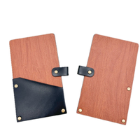 Porte-documents de présentation en cuir PU en gros avec couverture pour bouteille de vin, porte-menu personnalisable pour manuel du personnel hôtelier
