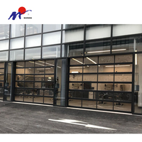 Verre de porte de Garage moderne en aluminium trempé