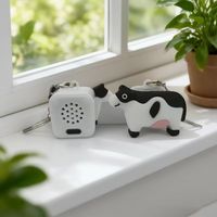 Gantungan Kunci Grosir Campuran Aneka Bentuk, Lampu Kedip Isi Ulang, Suara Burung Camar, Tombol, Mainan Fidget Lucu