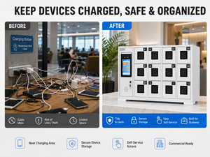 Smartphone Charging Locker <b>With</b> Usb Inside, 12 Door Wall Mounted Station for Lounge, Hotel & Tourist Attraction C-WB263 Space-Sa - Product Image 5