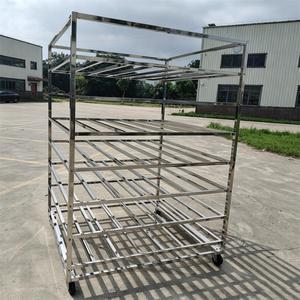Chariot de transport de viande en acier inoxydable robuste pour usine de transformation alimentaire, chambre froide, boucherie et cuisine - Product Image 6