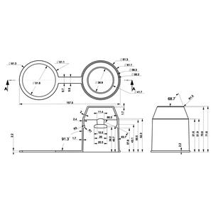 <span class=keywords><strong>Attelage</strong></span> de remorquage de protection avec <span class=keywords><strong>anneau</strong></span> de verrouillage, couvercle d'<span class=keywords><strong>attelage</strong></span> de remorquage de 50 mm avec chapeau de Protection de boule de tracteur à boucle pour rotule de voiture - Product Image 6