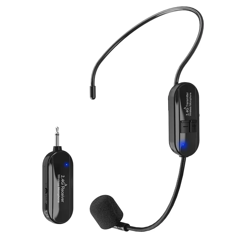 New 2.4G Tai nghe Mike tiếng ồn giáo viên Micro Sans Fil bluetooth không dây Tie chuyên nghiệp không dây Microphone