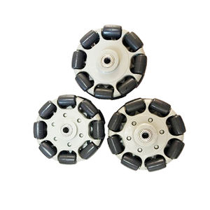 ล้อออมนิ รับน้ำหนักได้ 80-100 กิโลกรัม เส้นผ่านศูนย์กลาง 125 มม. ล้อออมนิแบบลูกกลิ้งโพลียูรีเทนสามชั้น สำหรับรถเข็นออมนิ - Product Image 4