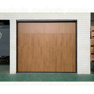 Andexin Oculto Automático Color <span class=keywords><strong>Madera</strong></span> Rejilla <span class=keywords><strong>de</strong></span> aluminio Puerta <span class=keywords><strong>de</strong></span> <span class=keywords><strong>garaje</strong></span> Rejillas modernas Listones Puertas <span class=keywords><strong>de</strong></span> <span class=keywords><strong>garaje</strong></span> para Villa - Product Image 6