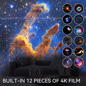 Projecteur galaxie <span class=keywords><strong>astronaute</strong></span>, projecteur d'étoiles de planétarium 13 en 1, veilleuse LED réaliste avec système solaire pour enfants - Product Image 6