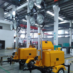 Tháp ánh sáng di động 2kw <span class=keywords><strong>4Kw</strong></span> 8KW 16kw Led 4x100W Telescopic mast xách tay máy phát điện diesel tháp ánh sáng cho ngoài trời - Product Image 6