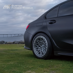 ล้อฟอร์จแบบสั่งทำพิเศษสำหรับ BMW 5x120 <span class=keywords><strong>สี</strong></span><span class=keywords><strong>เทา</strong></span>กันเกรย์ สำหรับการแข่งขัน ออกแบบเพื่อความแข็งแรงเป็นหลัก - Product Image 3