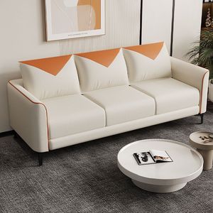 Sofá de Salón PT607 de Tela Tecnológica, Tres Plazas, Minimalista, Lavable, para Apartamento y Tienda de Ropa - Product Image 1