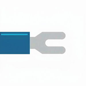 Conector rápido hembra de 5.3mm, azul - Product Image 1