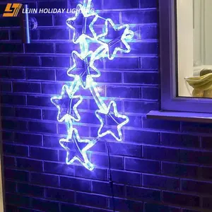 زينة عيد الميلاد 2D ضوء LED motif لضوء النجوم التجارية
