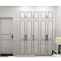 Meuble de chambre à coucher Armoire penderie double en bois avec miroir