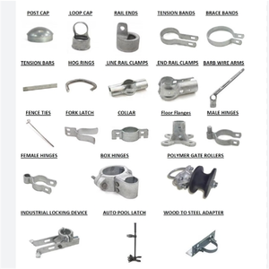 Matériaux lourds 3FT 4FT chaîne lien clôture raccords accessoires fin Rail pinces T <span class=keywords><strong>pince</strong></span> pour porte usage Commercial - Product Image 4