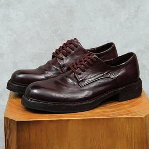 High Quality Luxury Custom-made Genuine Leather Top Grade Cowhide Round-<b>toe</b> Casual <b>Shoes</b> Classic Style Men's Leather <b>Shoes</b> - Product Image 5