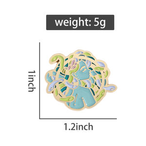 Sirena griega esmalte Pin mítico sirena mujer broche solapa insignia joyería regalo para Fans amigos suministro a granel - Product Image 6