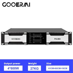 Amplificateur de puissance professionnel Gooermi <span class=keywords><strong>4</strong></span> <span class=keywords><strong>canaux</strong></span> <span class=keywords><strong>1000W</strong></span> 2U à montage en rack, amplificateur audio de classe D pour spectacles sur scène, sonorisation en direct, DJ, enceintes de club - Product Image 3
