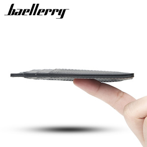 Baellerry Men's PU Leather Card <b>Holder</b> 4 Inch Zipper <b>Wallet</b> Slim Credit Card Case Multi Slot Driver License <b>Holder</b> - Product Image 2