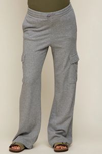 <span class=keywords><strong>Pantalon</strong></span> de maternité à jambes larges avec détails de franges à la taille élastique pour femmes enceintes - Product Image 5