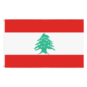 Drapeau du Liban et de la Tunisie en polyester 3x5 pieds, design unique, imperméable, écologique, pour l'affichage - Product Image 2