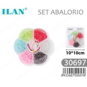 Set di perline ILAN 10x10cm, kit creativo colorato per la creazione di gioielli - Product Image 1