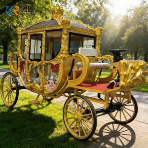 Carruaje de Caballos de Lujo <span class=keywords><strong>para</strong></span> Bodas <span class=keywords><strong>con</strong></span> Luces LED, Carruaje Tirado por Caballos, Carruaje de Navidad en Venta - Product Image 6