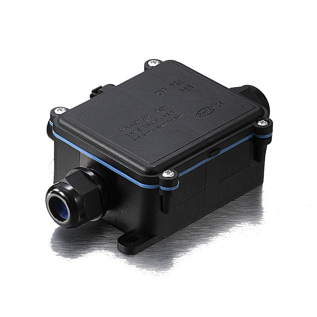 JINH Outdoor IP68 Waterproof Junction Box 1 in 1 out for Cable/Wire Connection TUV CNP725-2T Electronics & Instrument Enclosure