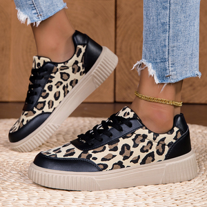 Scarpe Sportive Casual da Donna 2026 Traspiranti Antiscivolo con Plateau e Lacci, <span class=keywords><strong>Tendenza</strong></span> Moda, Comode e Piatte - Product Image 1