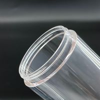 Emballage cosmétique transparent cylindrique en PS pour 30 capsules de sérum, flacon scellé, matériau d'emballage d'échantillons, logo personnalisé