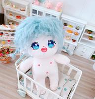 En stock, prêt à être expédié, poupées en peluche K-pop de 20 cm, poupées en coton, poupées nues, poupées avec squelette en plastique, support en PVC