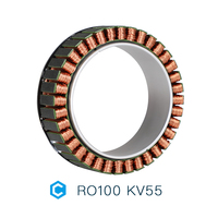 Cubemars RO100 KV55 Motor Torsi Tanpa Bingkai dengan Sensor Hall Motor Tanpa Sikat Presisi Tinggi Dudukan Flens Tahan Air untuk Robotika