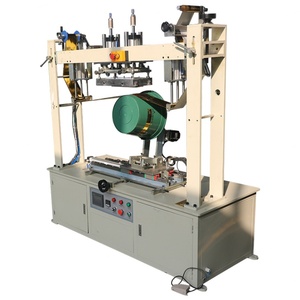 Presse à chaud semi-automatique pneumatique servo pour le marquage à chaud et le transfert thermique sur seaux en plastique et vêtements, avec fonction d'impression - Product Image 2