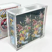 Boîte personnalisable moderne et écologique en acrylique pour cartes TCG/ETB/151/Booster/Yu-Gi-Oh/Pokémon, épaisseur 5-8 mm, design magnétique