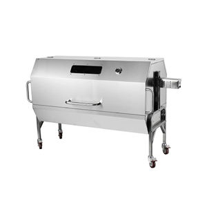 Barbecue au charbon de bois en acier inoxydable robuste avec rôtissoire infrarouge pour porc, agneau, <span class=keywords><strong>poulet</strong></span> entiers, idéal pour les fêtes en extérieur - Product Image 4