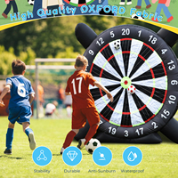 Jeu de Fléchettes de Football Géant Gonflable Grande Cible de Tir pour Jeux de Plein Air, le Camping et les Fêtes de Football