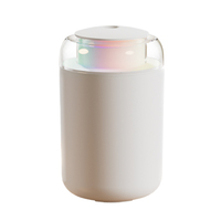 Humidificateur ultrasonique aromathérapeutique en plastique de 1,3 L alimenté par USB, lumières LED changeantes de couleur, arrêt automatique, usage domestique et commercial
